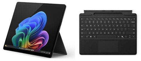 Microsoft - Pack Surface Pro, Copilot+ PC (Ecran Tactile OLED 13”, Snapdragon X Elite, 16Go RAM, SSD 256Go - Noir) + Clavier Surface Pro AZERTY - Noir