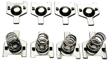 50 Paar Batteriefeder, Feder, AA-Kerbe, positiver und negativer Kontakt, 10,4 * 9 mm universell
