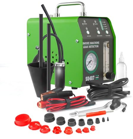 HMWOKPOT Détecteur de Fuite de Machine à fumée EVAP pour Automobile Testeur de fumée EVAP sous Vide 12 V CC pour système de tuyaux avec Pompe à air intégrée,407