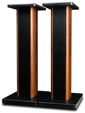 Enhanced Audio Lot de 2 supports d'enceintes en bois pour home cinéma HiFi Bibliothèque Box et haut-parleurs satellites Design grain de bois pour une meilleure expérience d'écoute dans les cinémas