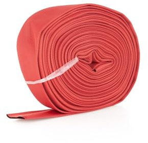 BSD Roter Hochdruck-Schlauch für Wasserpumpen – 30 m, 2 Zoll Durchmesser, ideal für sauberes und schmutziges Wasser, bis 8 bar Arbeitsdruck, ohne Schnellkupplung