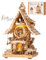 ROKR Puzzle 3D Horloge à Coucou, Maquette en Bois a Construire Kits de Maquettes, Puzzle 3D Cadeaux Artisanaux et décoration pour Adultes, Cuckoo Clock Couleur du Bois, LC901