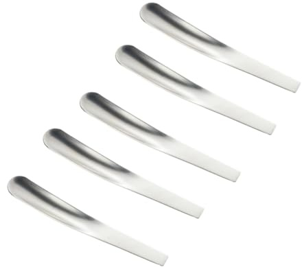Mini Cucharas para Huevo de Acero Inoxidable, 5 Piezas
