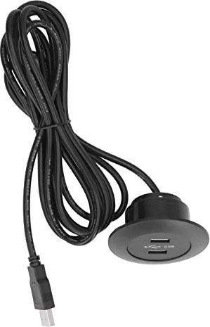 Keenso Prise de charge USB pour canapé, deux ports USB, protection de circuit, montage encastré pour un usage domestique (noir)