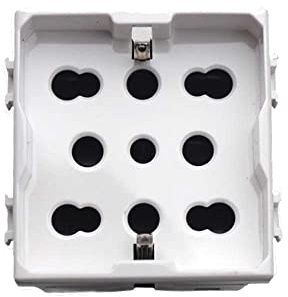 gloca Set med 2 uttag Multistandard 2P+T 220 V Schuko+tvåstegskompatibla Matix