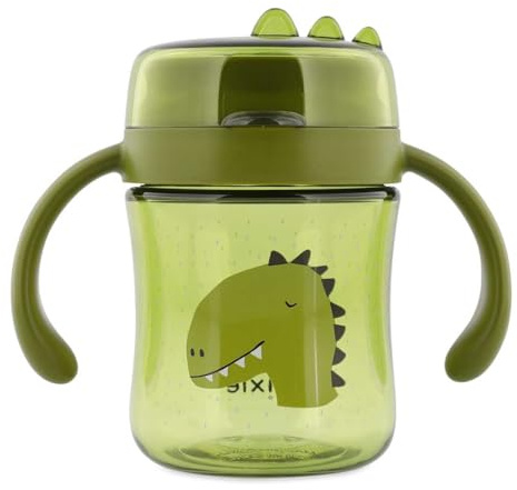 Trixie Trinklernbecher ab 4 Monate, Auslaufsicher Becher aus Tritan™ | Baby Trinklernflasche mit Strohhalm für Jungen und Mädchen, griffige Tasse sowie Schnabelbecher, Becher spülmaschinenfest