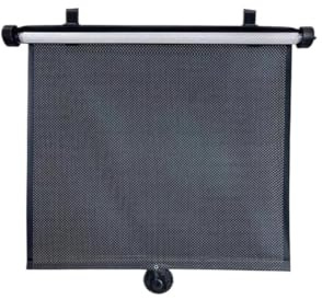 Solskydd Bilfönster Sommarbilsidofönster Solskydd Infällbar Glasrullgardiner Blockerar Skadlig Bländning För Babybarn Husdjur 40x50cm(Black white)