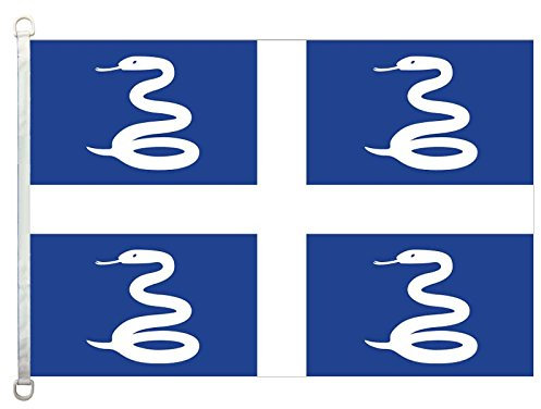 Home King Bannière Drapeau Martinique 100% Polyester 110 g/m², Polyester, 2ftx3ft