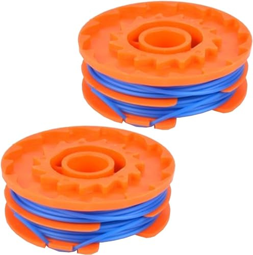 Spares2go 5m Twin Line & Spool for Qualcast Trimmer Strimmer (Pack of 2)