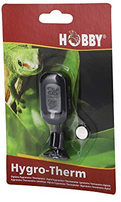 HOBBY Terraristik Hygro-Therm I digital hygrometer och termometer för exakt kontroll av luftfuktighet och temperatur i terrarier I för perfekt terrarieklimat I för alla terrarietyper