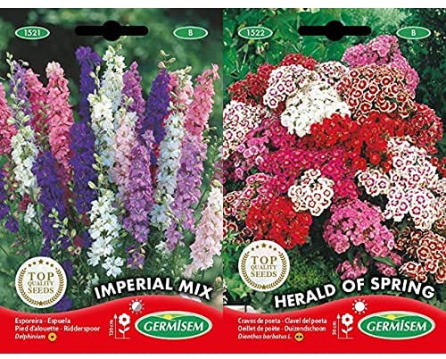 Germisem Imperial Mix Graines de Larkspur +Herald of Spring Graines de Clous de Girofle