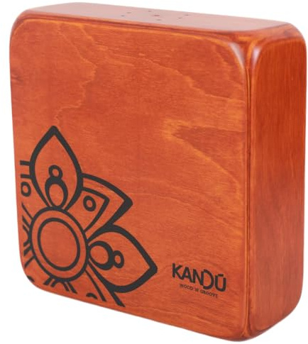 The Kandu Clever Shaker is the first-ever shaker drum with two distinctive sounds: one side like a clave, the other more like a bongo (Nut Brown)