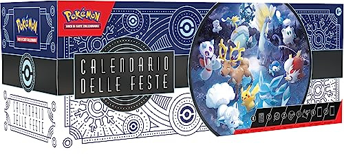 Pokémon TCG Partykalender (Acht holografische Promokarten, fünf Boosterpacks und mehr)