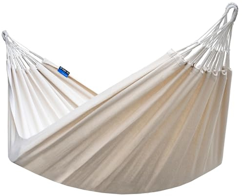 Potenza Outdoor Medelin Hängematte 230x 160 cm, Belastbarkeit bis 200 kg I Boho Doppelhängematte XXL