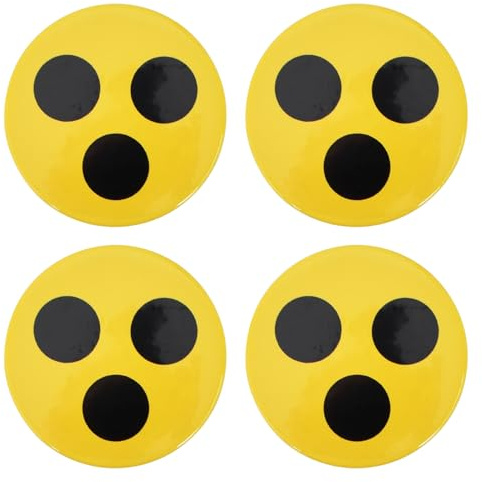 4 Stück Blindenanstecker, Blindenabzeichen für Blinde und Sehbehinderte, Blinden Abzeichen Blinden Anstecker Blindenplakette Blindenzeichen Sehbehinderung Hilfe, Durchmesser 5,8 cm