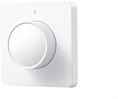 RANRAO Home Control Dimmschalter, WLAN-Unterputz-Lichtschalter & Dimmer mit Dreh & Drück-Funktion, Tuya Smart Wifi/Für ZigBee Dimmer Lichtschalter Drehdimmer Switch(Tuya WiFi Version)