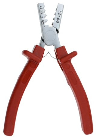 Afeld ElektroPinza crimpatrice per manicotti terminali da 1,5 a 6 mm², pinza crimping pliers, crimping tool