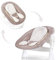 hauck Alpha Bouncer 2in1, Stretch Beige - Baby Seat for Alpha+ Wooden Highchair with Bouncing Frame, 3-Point Hip Harness & Seat Reducer, from Birth up to 9 kg
