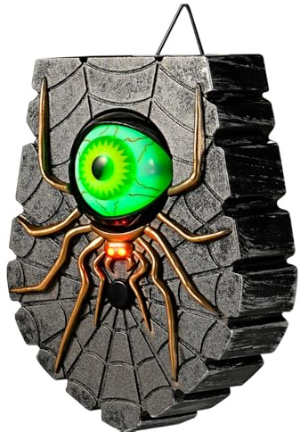 TRIXES Halloween Doorbell, Haunted Eyeball - Creepy Light Up Eyeball Doorbell - Trick or Treat Halloween Party Decoration