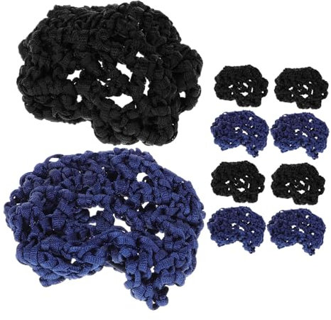 COLLBATH 10stücke Netz Für Pferdeschwanz Haarnetz Aus Stoffwebung Abdeckung Für Haarknoten Haar-accessoires Für Mädchen Und Teenager Langlebig Und