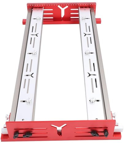 Trineo de fresadora para aplanar losas, 23.23in Kit de trineo de fresadora ajustable para trabajar la madera cepillado de madera losa aplanamiento Jig Mill, bricolaje para
