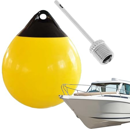 Jubilofex Boule de bouée de bateau | Bouée d'amarrage de bateau gonflable - Produits d'ancrage gonflables - Dispositifs marins de sécurité pour yachts, voiliers, bateaux à moteur, bateaux à ski