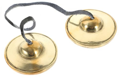 Abaodam Meditationsbecken, Glocke, tragbares Kupfer-Tingsha für Yoga, Meditation, Klangtherapie, nepalesisches Percussion-Instrument für achtsame Übungen