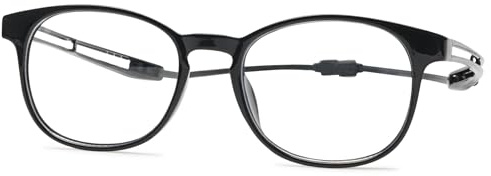 ALKAHE Rechteck Lesebrille mit Magnetverschluss Outdoors Magnetbrille - Leicht Damen Herren Lesehilfe Sehhilfe Blaulichtfilter Brille mit Magnet Einstellbare Bügel