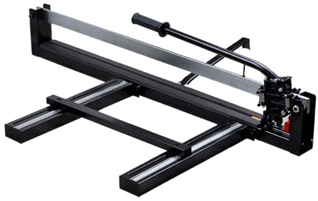 Manual Tile Cutter 800mm Cutting Length for Ceramic Porcelain Tiles, with Laser Guide, All-Steel Frame, Ball Bearing, Magnetic Breaking Punch