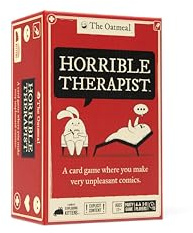 Exploding Kittens Horrible Therapist: Exclusive Edition 3-8 Players - Ages 17+ - 15 Minutes to Play - Comic Building Game - Card Game, Ideal for Family Night Fun, Teens and Adult