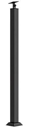 Kit complet en bois pour escaliers 30-140 cm Balustrade en fer forgé pour intérieur/extérieur Hauteur 95 cm Design élégant