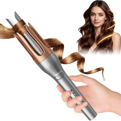 Automatic Hair Curler, 32mm Dual Rotating Barrel Automatic Curling Iron, 30s Fast Heat 3 Temp Settings for Long & Short