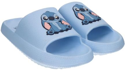 Disney Lilo und Stitch - Ciabatte da bagno, taglia 34-41, per ragazzi, adulti, azzurro, infradito