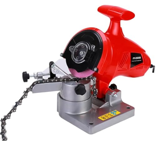 Electric Chainsaw Sharpener Tool, 8400 RPM High-Speed Automatic Chain Saw Grinder with Precise 0-35° Angle Adjuster, Durable Chain Sharpener Kit Compatible with Most Chainsaw Blades