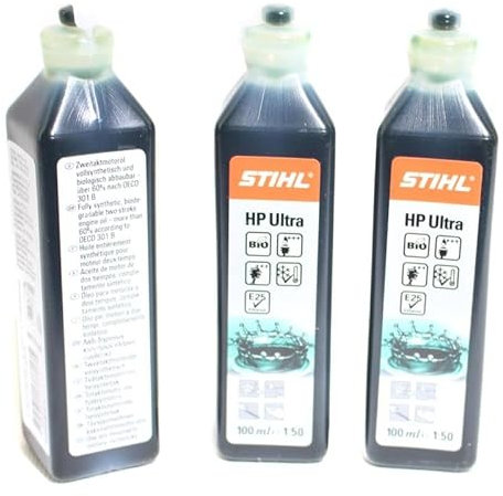 Stihl HP Ultra 100ml One Shot 2 Stroke Oil Part No.0781 319 8060 Pack Of 3