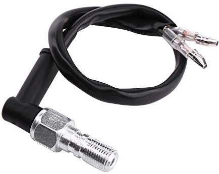 Keenso Motorrad Hydraulischer Bremslichtschalter, Universal Motorrad M10x1,25 / M10x1 Hydraulischer Bremslichtschalter mit Unterlegscheiben(M10x1)