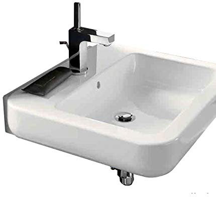 Pozzi Ginori - Lavabo da appoggio o sospeso Easy.02-65 cm, Bianco, A Magazzino