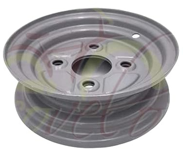 ECOVELO Compatibile con CGATFI81 Cerchio 8 Attacco F I A T (58x98 mm) per Ruote Carrello RIMORCHIO APPENDICE con GOMME da 4.00/4.80-8