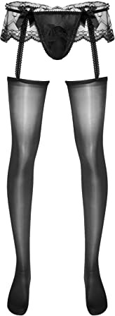 Alvivi Herrleggings, nylonstrumpbyxor, spets, strumpbyxor, män, strumpbyxor, underkläder, underkläder, En svart, one size