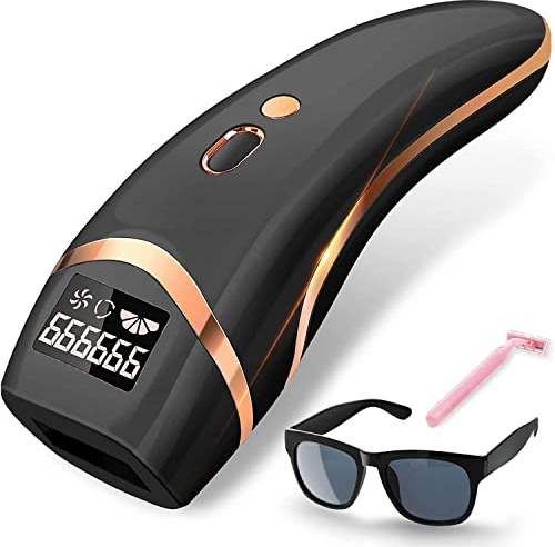 IPL Geräte Haarentfernung, 5 Stufen Energie Permanente Schmerzloses Laser Haarentfernungsgerät mit 999,999 Lichtimpulse Heimgebrauch für 2 Modi von Manuell & Auto, IPL Hair Removal für Männer Frauen