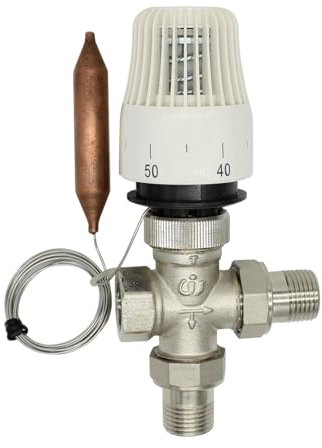 VLIZO Valvola termostatica for valvole attuatori radiatori impianto di Riscaldamento a Pavimento 1/2 3/4 1 1-1/4 Pollici (Size : DN25)