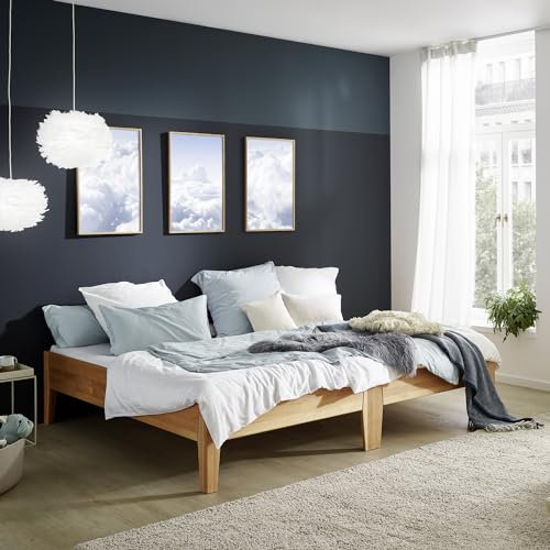 Ecolignum - Familienbett Modena 280x200 - Erle, geölte Oberfläche - Massivholzbett