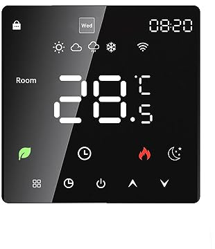 Termostato intelligente, display LCD Wi-Fi Scaldabagno elettrico Termostato APP mobile programmabile settimanale Controllo remoto ​