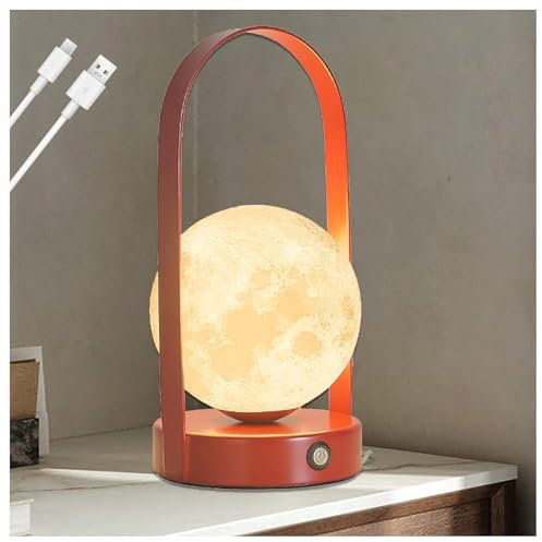 ARTSIM Dimmerabile Luce Notturna, Lampada Da Tavolo Senza Fili 2000mah Con Type-C E Dimmerazione a Sfioramento, Lampada LED Ricaricabile Per Soggiorno Camera Da Letto,D