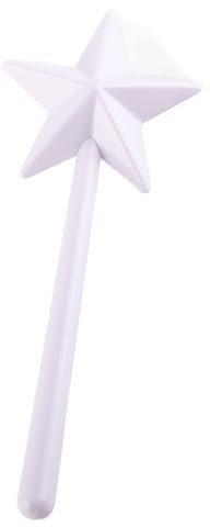 2 pezzi bacchetta saliera e pepiera, bacchette magiche duo sale condimento spezie stelle bastoncino ricaricabile a forma di pentagramma dispenser di sale con fori per la cucina (Bianco)