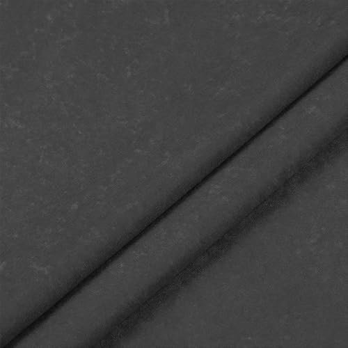 Fabreco ALVELLA Microfaser, Verlours, Möbelstoff, Polsterstoff, Dekostoff, Uni, Meterware 148 cm breit - Grau
