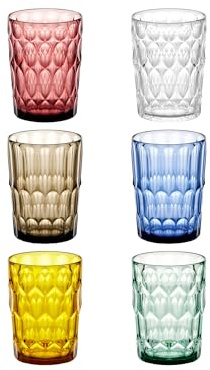 Guzzini - Vanity, Set 6 bicchieri alti, Bio-based SAN e Bio-based SMMA - ARIA