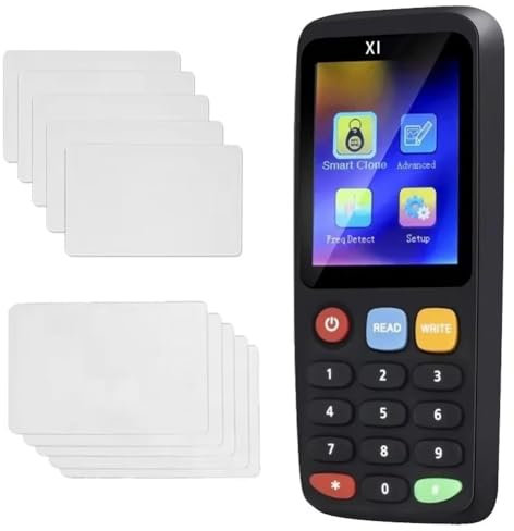 Wzxksoac Lector Duplicador y Decodificador NFC con Chip Inteligente RFID X7 + 5XCUID + 5XUID Copiadora de Etiquetas de Tarjeta 125 KHz 13,56 MHz Tarjeta Clonadora de Credenciales