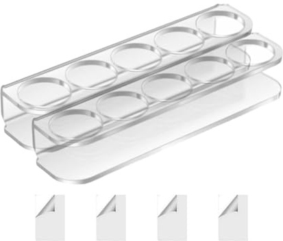 Support mural pour réfrigérateur, économiseur d'espace, facile à installer, 5 emplacements, support robuste, design compact, utilisation multifonctionnelle, étagère à bouteilles pour cuisine, 15 x 3,5