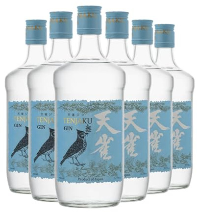 Tenjaku | Craft Gin 37.5% ABV | 6 x 70cl | Distilled spirit with peach and yuzu, flavours of anise, fennel, spice, and creamy juniper, and finishes and a smooth finish.